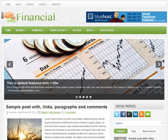 Financial Blogger Template