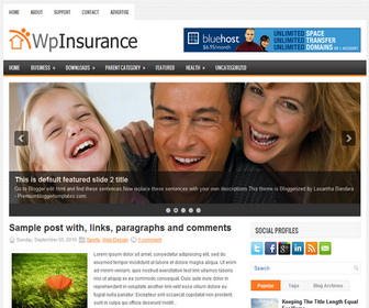 WpInsurance Blogger Template