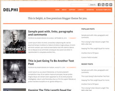 Delphi Blogger Template