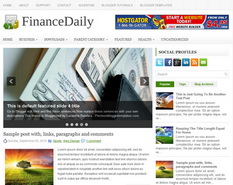 FinanceDaily Blogger Template