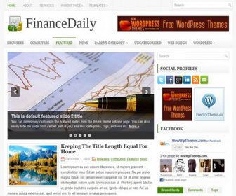 FinanceDaily WordPress Template