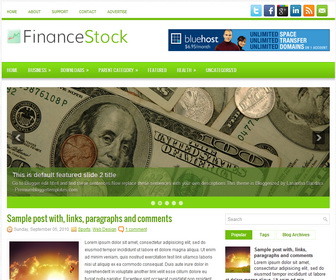FinanceStock Blogger Template