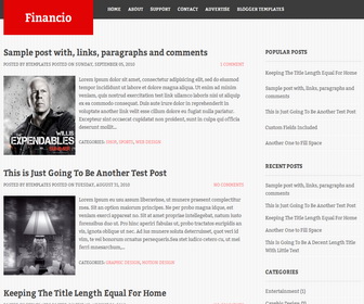Financio Blogger Template