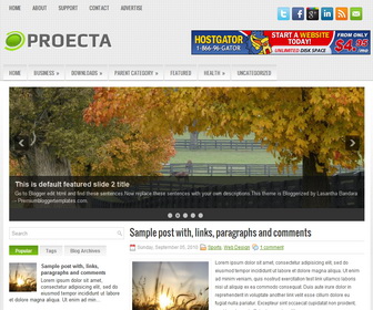 Proecta Blogger Template