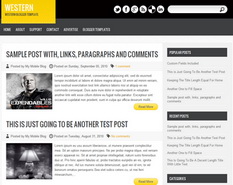 Western Blogger Template