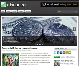 eFinance Blogger Template