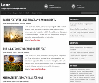 Avenue Blogger Template