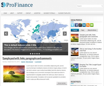 ProFinance Blogger Template