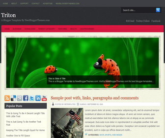 Triton Blogger Template