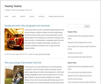 Twenty Twelve Blogger Template