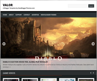 Valor Blogger Template