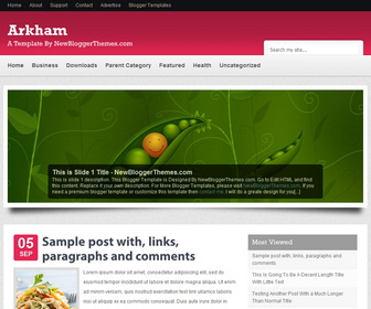 Arkham Blogger Template