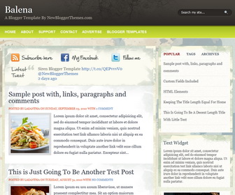 Balena Blogger Template