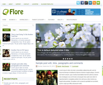 Flore Blogger Template