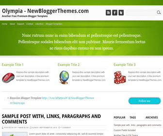 Olympia Blogger Template