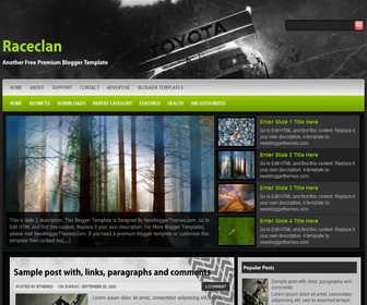 Raceclan Blogger Template