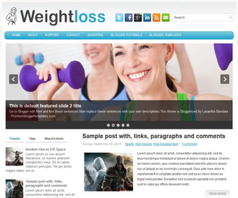 WeightLoss Blogger Template
