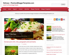 Delicacy Blogger Template