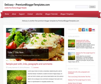 Delicacy Blogger Template