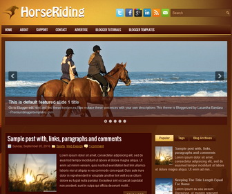 HorseRiding Blogger Template