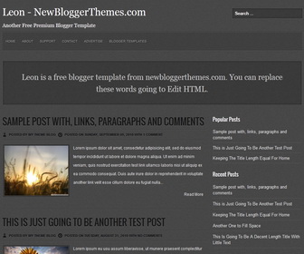 Leon Blogger Template