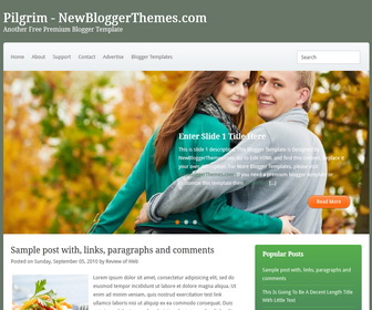 Pilgrim Blogger Template