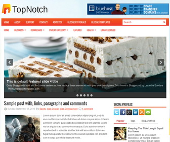 TopNotch Blogger Template