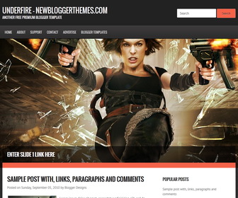 Underfire Blogger Template