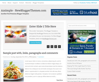 Azsimple Blogger Template