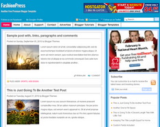 FashionPress Blogger Template