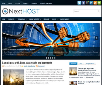 NextHost Blogger Template