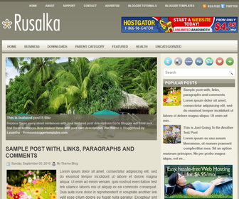 Rusalka Blogger Template