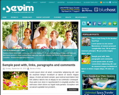 Sevim Blogger Template