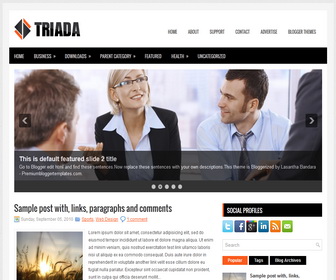 Triada Blogger Template