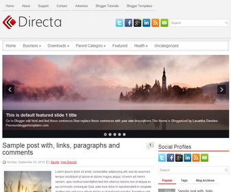 Directa Blogger Template