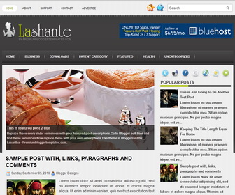 Lashante Blogger Template