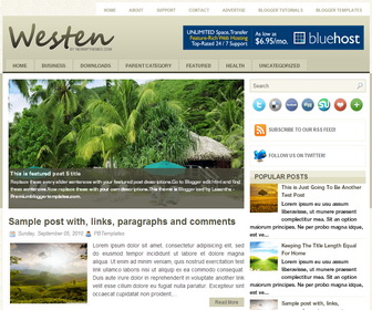 Westen Blogger Template