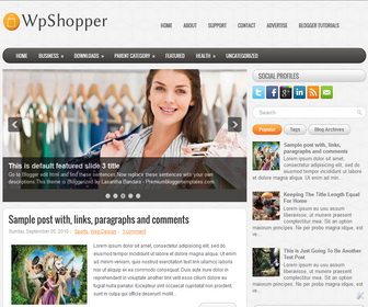 WpShopper Blogger Template