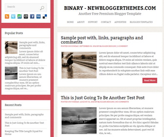 Binary Blogger Template