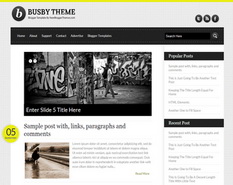 Busby Blogger Template