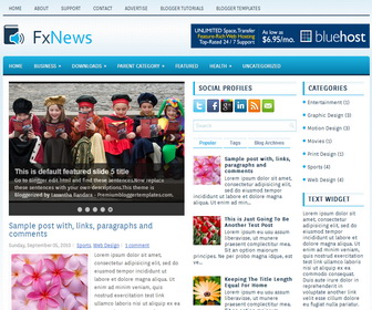 FxNews Blogger Template