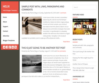 Helix Blogger Template