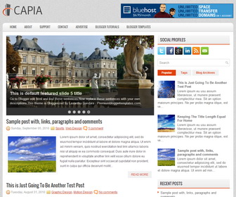 Capia Blogger Template