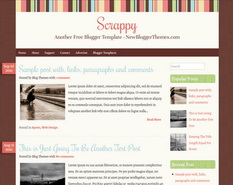 Scrappy Blogger Template