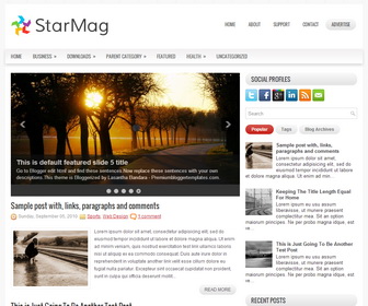 StarMag Blogger Template