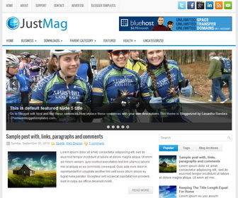 JustMag Blogger Template