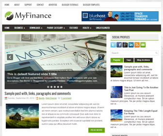 MyFinance Blogger Template