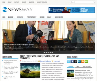NewsWay Blogger Template