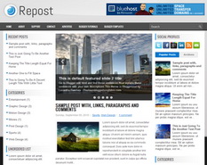 Repost Blogger Template