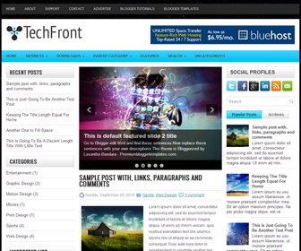 TechFront Blogger Template